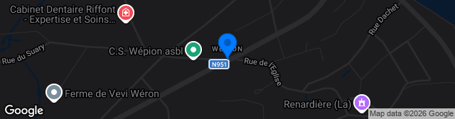 Map showing Stade Wépion