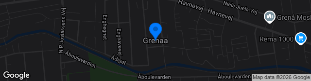 Map showing HSM Arena Grenå