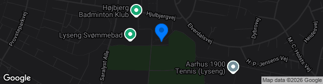 Map showing Lyseng Idrætspark