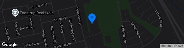 Map showing Tåstrup Idrætspark
