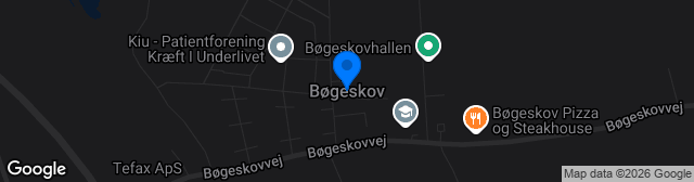 Map showing Bøgeskov Idrætsanlæg