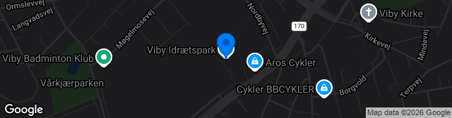 Map showing Viby Idrætspark