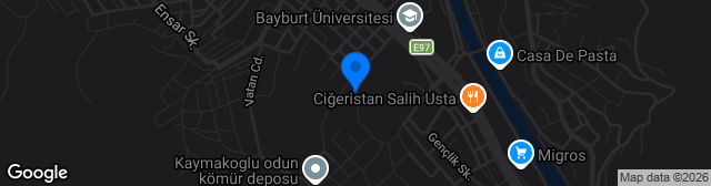 Map showing Bayburt Genç Osman Stadyumu