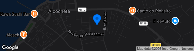 Map showing Estádio António Almeida Correia