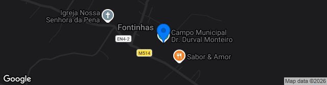 Map showing Campo Municipal Dr. Durval Monteiro