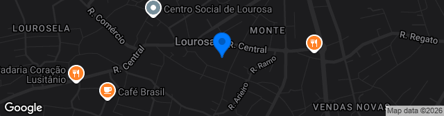 Map showing Estádio do Lusitânia FC