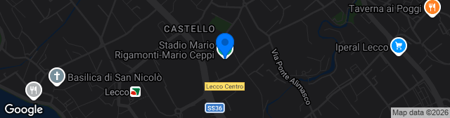 Map showing Stadio Rigamonti Ceppi