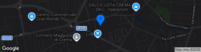 Map showing Stadio Giuseppe Voltini