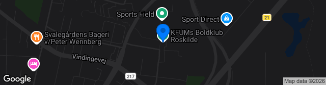 Map showing Lillevang Idrætscenter