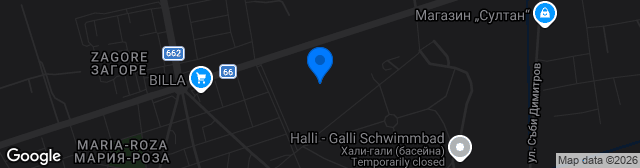 Map showing Stadion Zagorets