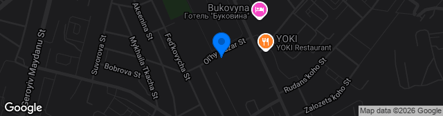 Map showing Stadion Bukovyna