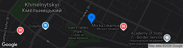 Map showing Stadion Podillya