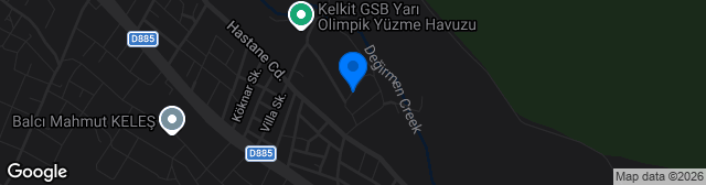Map showing Kelkit İlçe Stadı