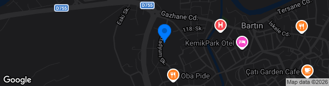 Map showing Bartın Atatürk Stadyumu