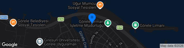 Map showing Görele 13 Şubat Stadyumu