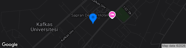 Map showing Kafkas Üniversitesi Abamüslüm Güven Stadyumu