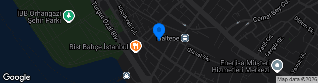 Map showing Maltepe Hasan Polat Stadı