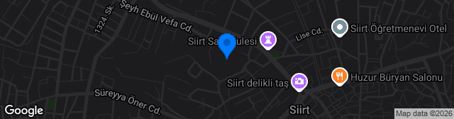 Map showing Siirt Atatürk Stadyumu