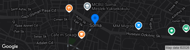 Map showing Soma Atatürk Stadyumu