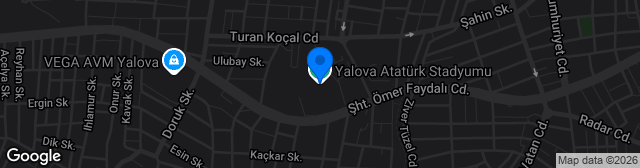Map showing Yalova Atatürk Stadyumu