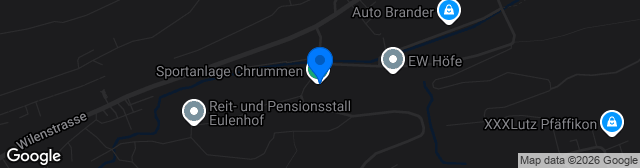 Map showing Sportanlage Chrummen
