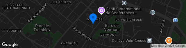 Map showing Centre sportif de Varembé