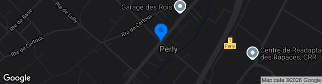 Map showing Stade municipal de Perly