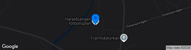 Map showing Haraldsängen Fotbollsplan 1