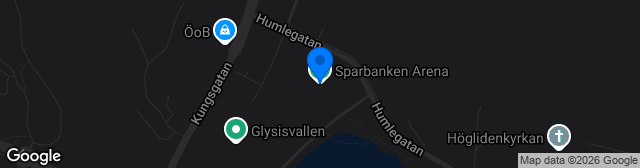 Map showing Glysis Sparbanken Arena