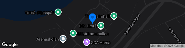 Map showing Timrå IP Konstgräs