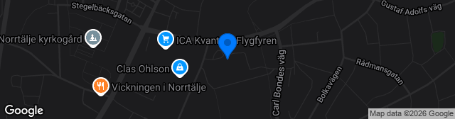 Map showing Norrtälje Sportcentrum