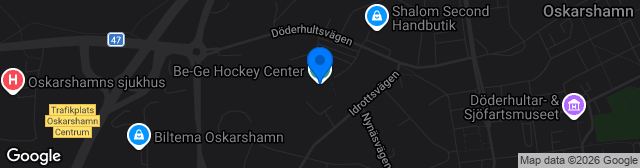 Map showing Arena Oskarshamn