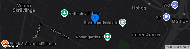 Map showing Rosengårds IP (Södra)
