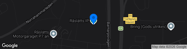 Map showing Råslätts IP