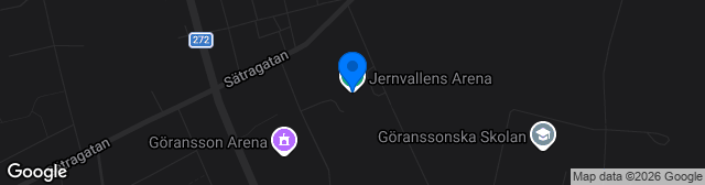 Map showing Arena Jernvallen