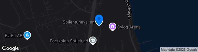 Map showing Sollentunavallen