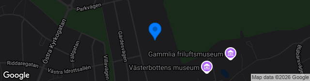 Map showing Umeå Energi Arena SOL