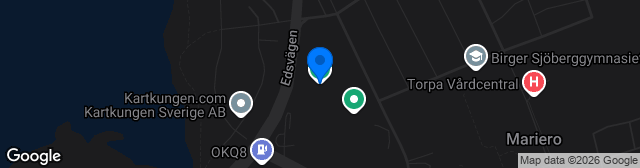 Map showing Vänersvallen Nord