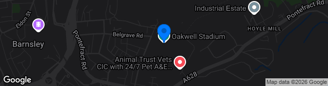 Map showing Oakwell