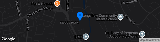Map showing Ewood Park