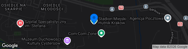 Map showing Stadion Suche Stawy