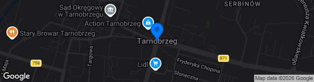 Map showing Stadion OSiR Wisła