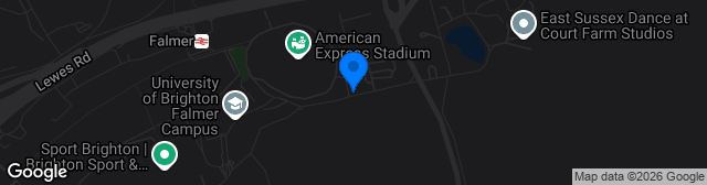 Map showing American Express Stadium
