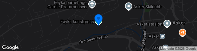 Map showing Føyka Kunstgress