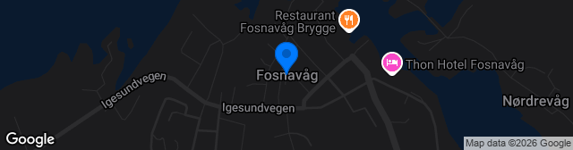 Map showing Bergsøy KGB Fosnavåg