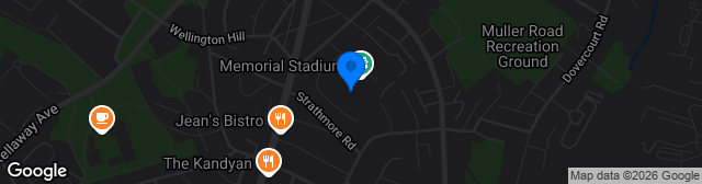 Map showing Memorial Stadium