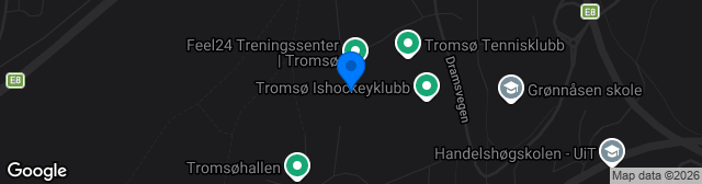 Map showing Fløyabanen