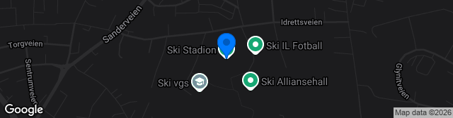 Map showing Ski stadion