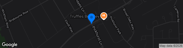 Map showing Hayes Lane