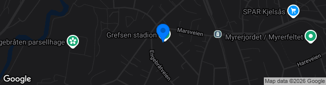 Map showing Grefsen Stadion